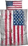 CASATEX Bettw&auml;sche "Stars & Stripes" 2 Stk. mit Flagge