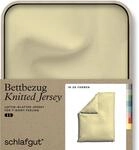 Schlafgut "Premium Bettbezug Knitted Jersey (1 St)" Ton-in-Ton Rei&szlig;verschluss,
