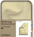 Schlafgut "Premium Bettbezug Knitted Jersey (1 St)" Ton-in-Ton Rei&szlig;verschluss,