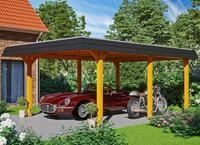 Skanholz Einzelcarport "Wendland" Leimholz 341 cm hellbraun