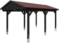 Skanholz Einzelcarport "Fichtelberg" Leimholz 273 cm Anthrazit