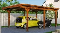 Skanholz Einzelcarport "Emsland" Leimholz 341 cm braun