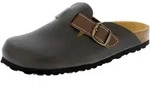 Pantolette LICO "Bioline Clog", Herren, Gr. 47, braun, Synthetik, Schuhe Pantolette