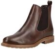 Stiefelette TAMARIS "Tamaris Stiefelette Leder/Textil", Damen, Gr. 37, muscat, Leder,