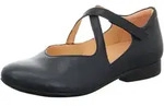 Riemchenballerina THINK "Think Ballerinas Leder", Damen, Gr. 37, blau, Leder,...
