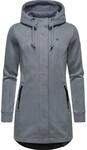 Kapuzensweatjacke RAGWEAR "Letti Bonded", Damen, Gr. M (38), grau, Feinstrick,