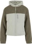 Allwetterjacke URBAN CLASSICS "Urban Classics Ladies Sherpa Crinkle Nylon Mix