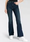 Schlagjeans LEVI'S "726 HR FLARE", Damen, Gr. 25, L&auml;nge 32, blau (schwarz indigo