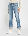 Boyfriend-Jeans GANG "GANG Jeans Boyfriend 94NICA WORKER", Damen, Gr. 26, denim blau,