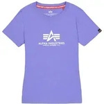 T-Shirt ALPHA INDUSTRIES "New Basic T-Shirt BL W", Damen, Gr. XS, lila (electric