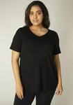 Base Level Curvy T-Shirt "Alba" mit V-Ausschnitt