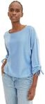 3/4-Arm-Shirt TOM TAILOR DENIM, Damen, Gr. XL (42), wei&szlig; (blau, wei&szlig;, gestreift),