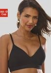 LASCANA Push-up-BH "COMFY BRA" ohne B&uuml;gel aus Baumwolle mit Struktur, bequemer...