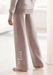 Strickhose ELBSAND, Damen, Gr. 48/50, N-Gr, grau (taupe), Feinstrick, Obermaterial: