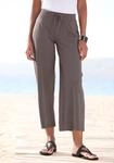 7/8-Strandhose BEACHTIME, Damen, Gr. 36/38, N-Gr, gr&uuml;n (khaki), Jersey,