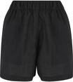 URBAN CLASSICS Shorts "Urban Classics Damen Ladies Linen Mixed Boxer Shorts"
