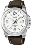 Quarzuhr, braun (dunkelbraun, wei&szlig;), CASIO TIMELESS COLLECTION, Armbanduhren,