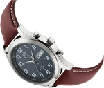 Funkuhr ETT "Gobi", braun, Armbanduhren, Herren, Funkuhr, Armbanduhr, Herrenuhr,