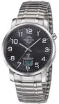 Funkuhr MASTER TIME "Basic", silber (silberfarben, schwarz), Armbanduhren, Herren,