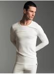 Longsleeve TRIGEMA "TRIGEMA Sportshirt aus Merinowolle", Herren, Gr. S, beige
