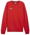 Sweatshirt PUMA "TEAMGOAL CASUALS CREW NECK SWEAT", Herren, Gr. S, puma rot, puma