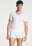 CALIDA T-Shirt "Cotton Code" V-Ausschnitt, formstabiler Single Jersey, elastisch,