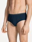 CALIDA Midislip "Twisted Cotton" mit Eingriff, Pure Cotton, Feinripp, weich