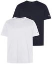 T-Shirt CHAMPION, Herren, Gr. L, wei&szlig; (wht, nny), Jersey, Obermaterial: 100%