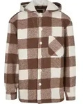 Allwetterjacke URBAN CLASSICS "Urban Classics Big Check Jacket With Hood", Herren,