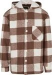Allwetterjacke URBAN CLASSICS "Urban Classics Big Check Jacket With Hood", Herren,
