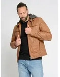 Bikerjacke MAZE "42021310", Herren, Gr. S, braun (cognac), Obermaterial: 100%