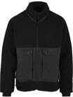 Winterjacke URBAN CLASSICS "Urban Classics Herren Short Raglan Sherpa Jacket",