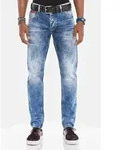 R&ouml;hrenjeans CIPO & BAXX "Jeans", Herren, Gr. 32, L&auml;nge 34, blau, 100%...