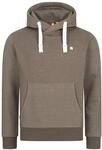 Kapuzensweatshirt DEPROC ACTIVE "LinusCMYK II MEN", Herren, Gr. S (48), braun,