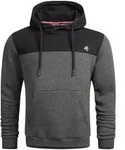 Kapuzenpullover ALESSANDRO SALVARINI "ASDuori", Herren, Gr. S, grau (dunkelgrau,