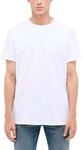 Kurzarmshirt MUSTANG "Herren Style Allen", Herren, Gr. 3XL, wei&szlig;, Jersey, 95%