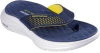 Zehentrenner SKECHERS "VAPOR FOAM SANDAL - SAYTO", Herren, Gr. 41, navy, gelb,
