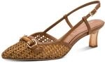 Tamaris Slingpumps, Stilettoabsatz, Partyschuh mit Zierriegel und Schmuckelement