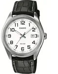 Quarzuhr, schwarz (schwarz, silberfarben), CASIO TIMELESS COLLECTION, Armbanduhren,