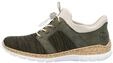 Sneaker RIEKER "Rieker Sneaker Textil", Damen, Gr. 36, moos, Textil, Schuhe Sneaker