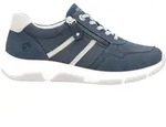 Keilsneaker REMONTE, Damen, Gr. 39, blau (jeansblau, hellgrau), Lederimitat, Textil,