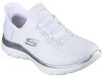 Sneaker SKECHERS "Skechers Sneaker Textil", Damen, Gr. 43, wei&szlig;, Textil, Schuhe
