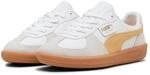 Sneaker PUMA "PALERMO LTH", Damen, Gr. 44, wei&szlig; (puma wei&szlig;, almost apricot), Leder,