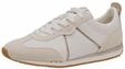 Sneaker TAMARIS "Tamaris Sneaker Leder/Synthetik", Damen, Gr. 37, wei&szlig;, gold, Leder,