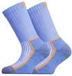Socken UPHILLSPORT "SAANA JR 2er Pack", M&auml;dchen, Gr. 34-36, blau, 45% Baumwolle, 27%