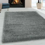 Hochflor-Teppich AYYILDIZ TEPPICHE "FLUFFY 3500", grau (hellgrau), B:240cm H:50mm Hochflor-Teppich AYYILDIZ TEPPICHE "FLUFFY 3500", grau (hellgrau), B:240cm H:50mm