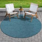 Sanat Teppich "Melissa 8000" rund 10 mm H&ouml;he Kurzflor, In -und Outdoor geeignet,
