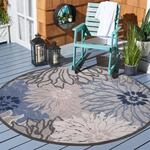 Sanat Teppich "Floral 2 Outdoor, auch als L&auml;ufer und rund" rund 6 mm H&ouml;he In-...