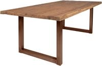 SIT Esstisch "Osaka aus recyceltem Teakholz mit Kufengestell im Rustik-Look"