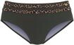 Highwaist-Bikini-Hose LASCANA "Adelin", Damen, Gr. 38, N-Gr, gr&uuml;n (oliv, leo),
